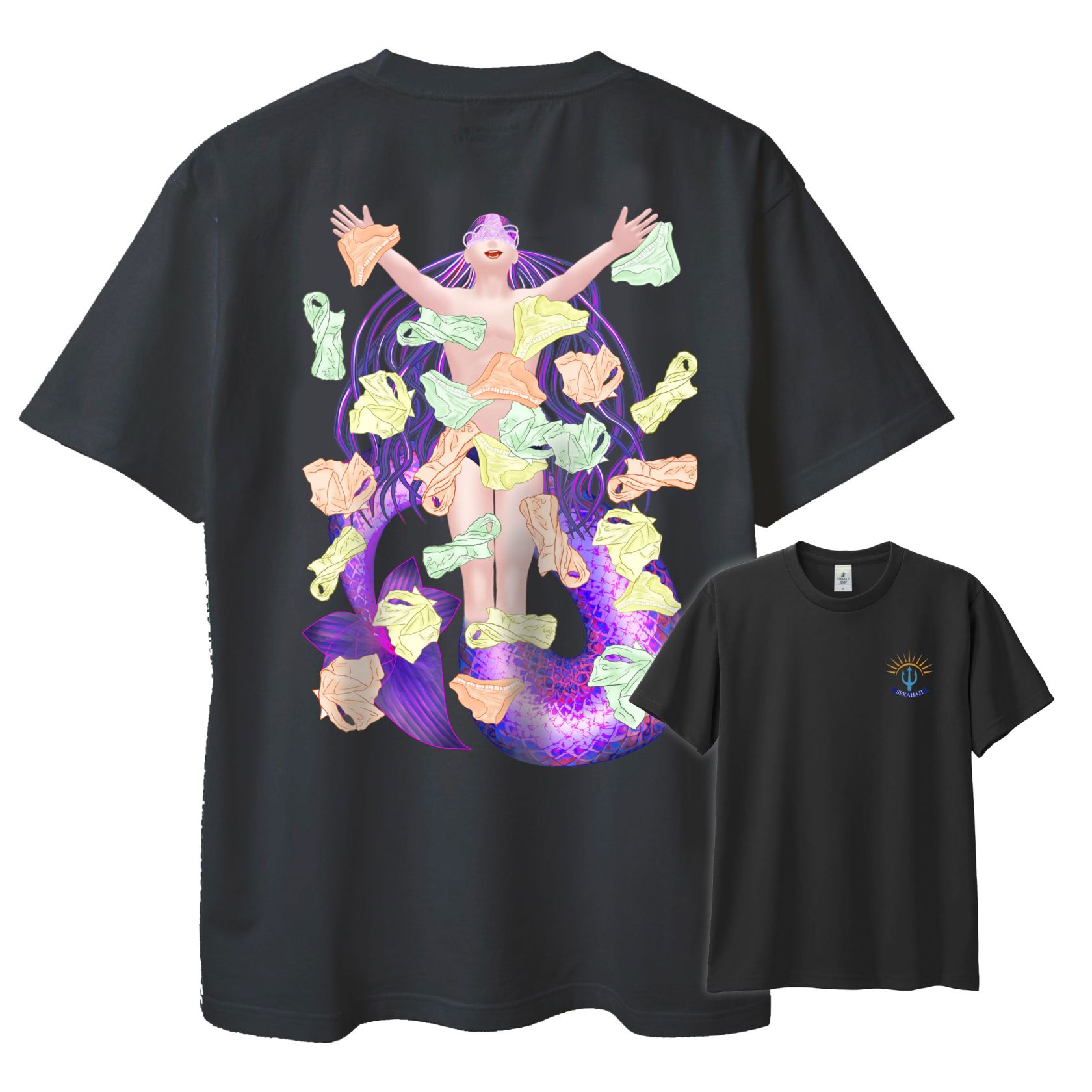 エロ隊長 Tシャツ バックプリント