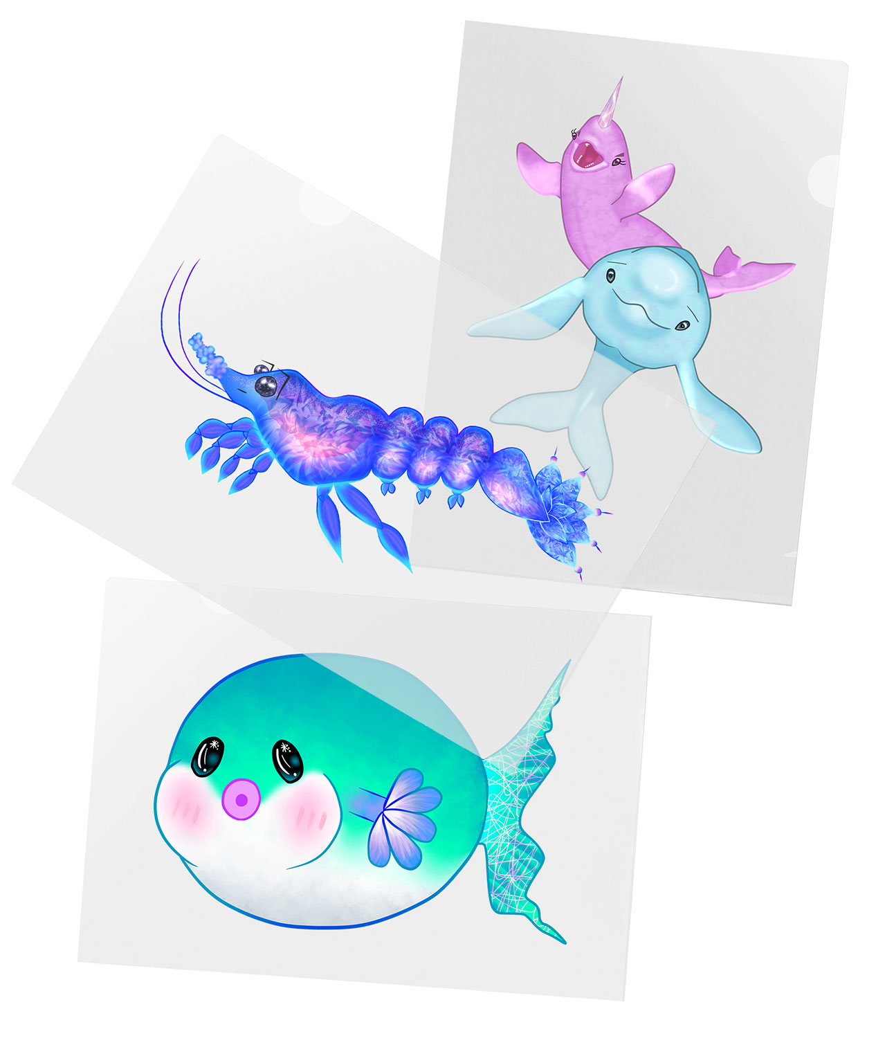 SEKAHAJI キャラクタークリアファイルセット（3枚組）