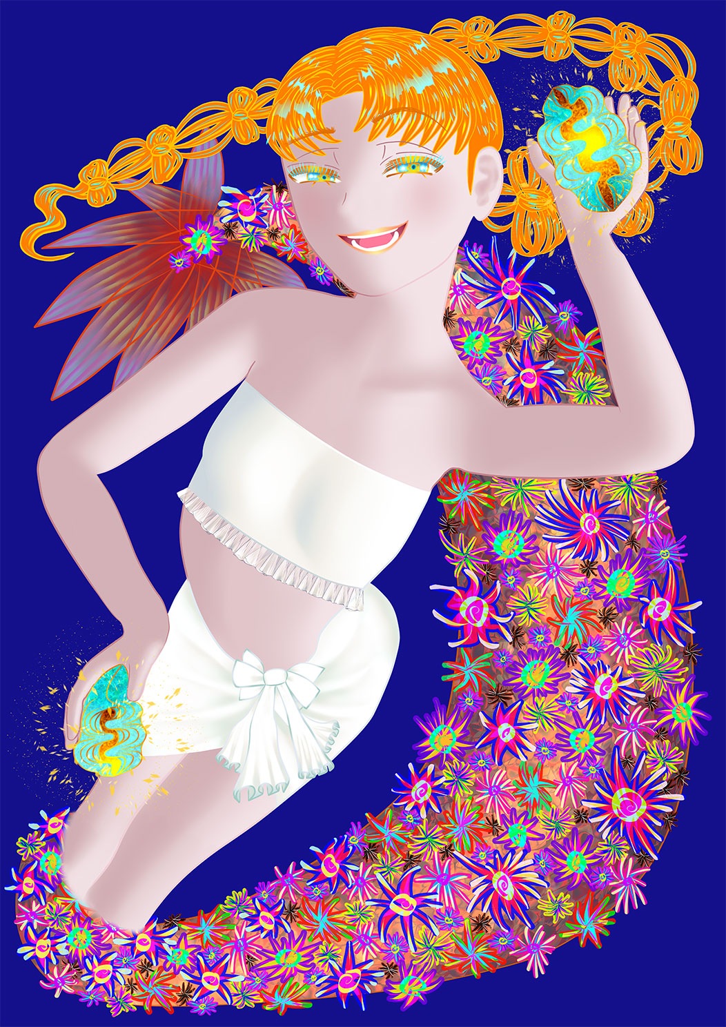 海の踊り子花の人魚・ウェンディTシャツ