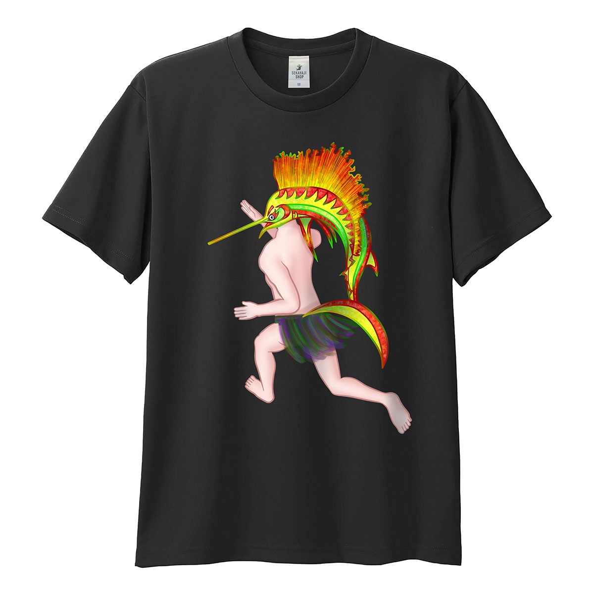 深海の熱血スイマー・泳ぎ命 Tシャツ 