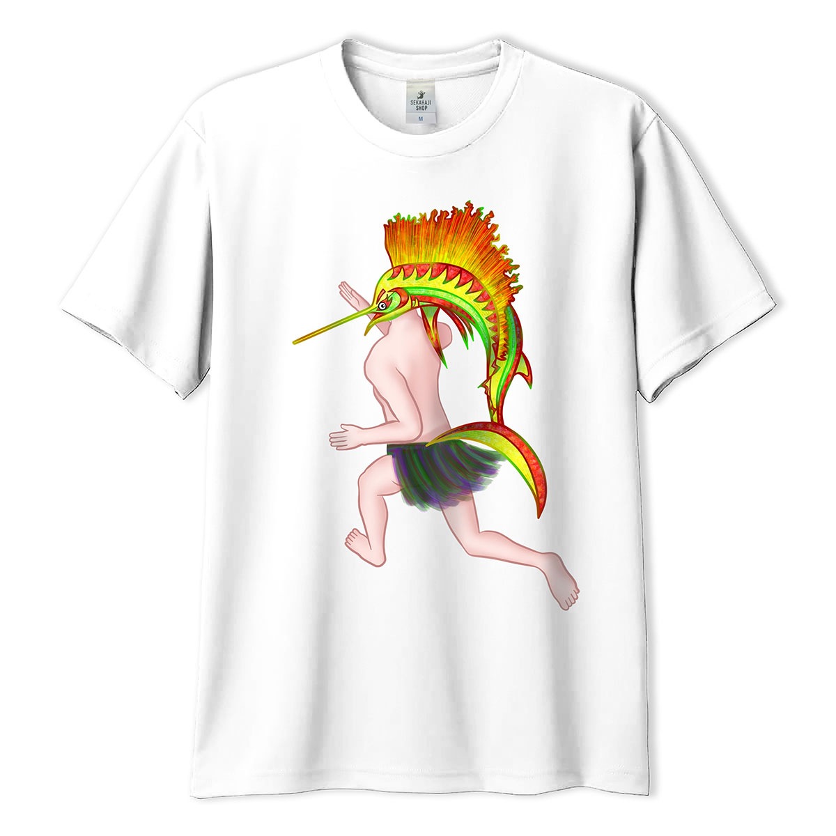 深海の熱血スイマー・泳ぎ命 Tシャツ 