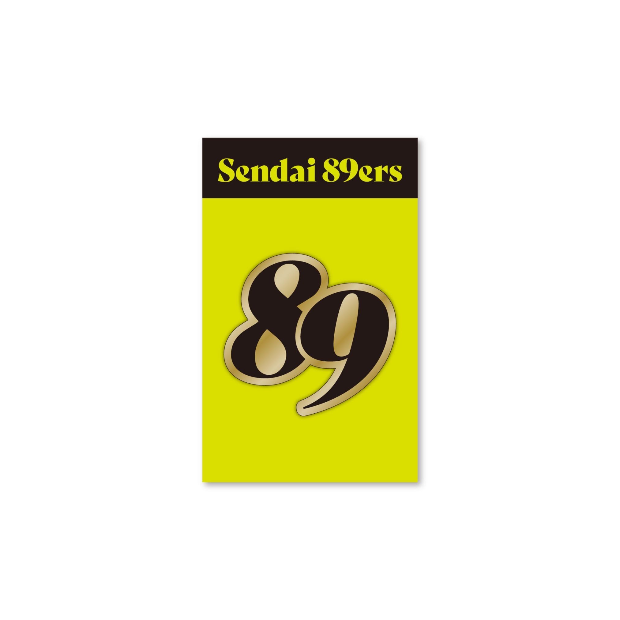 89ステッカー(ゴールド)