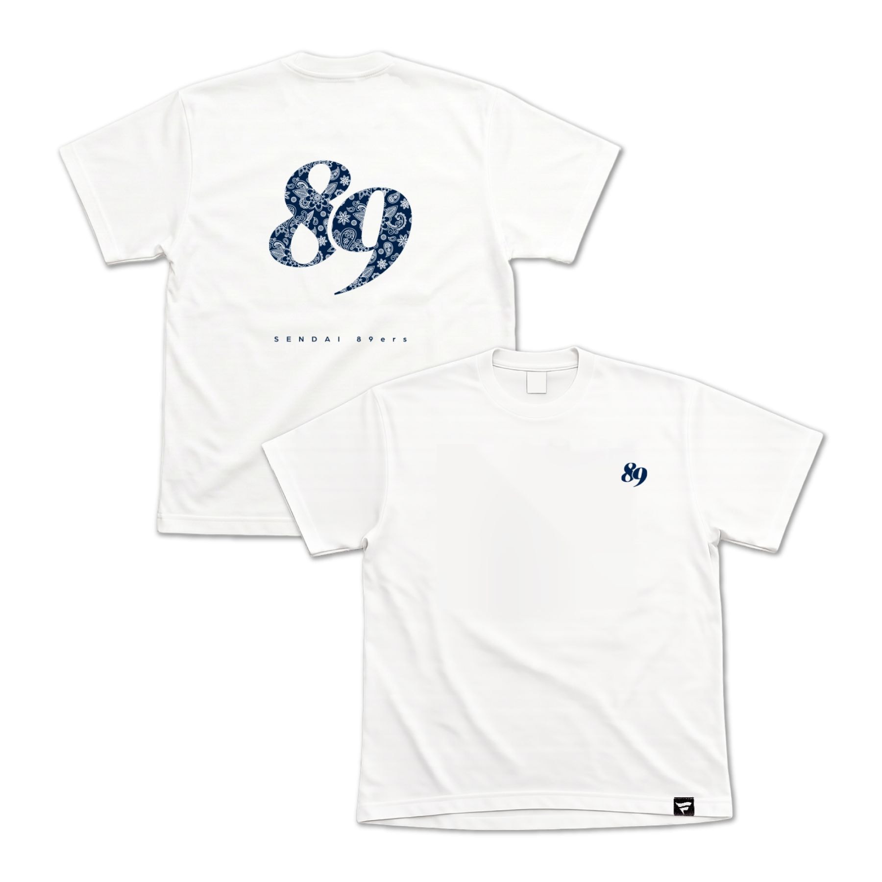 89ペイズリーTシャツ(ホワイト)