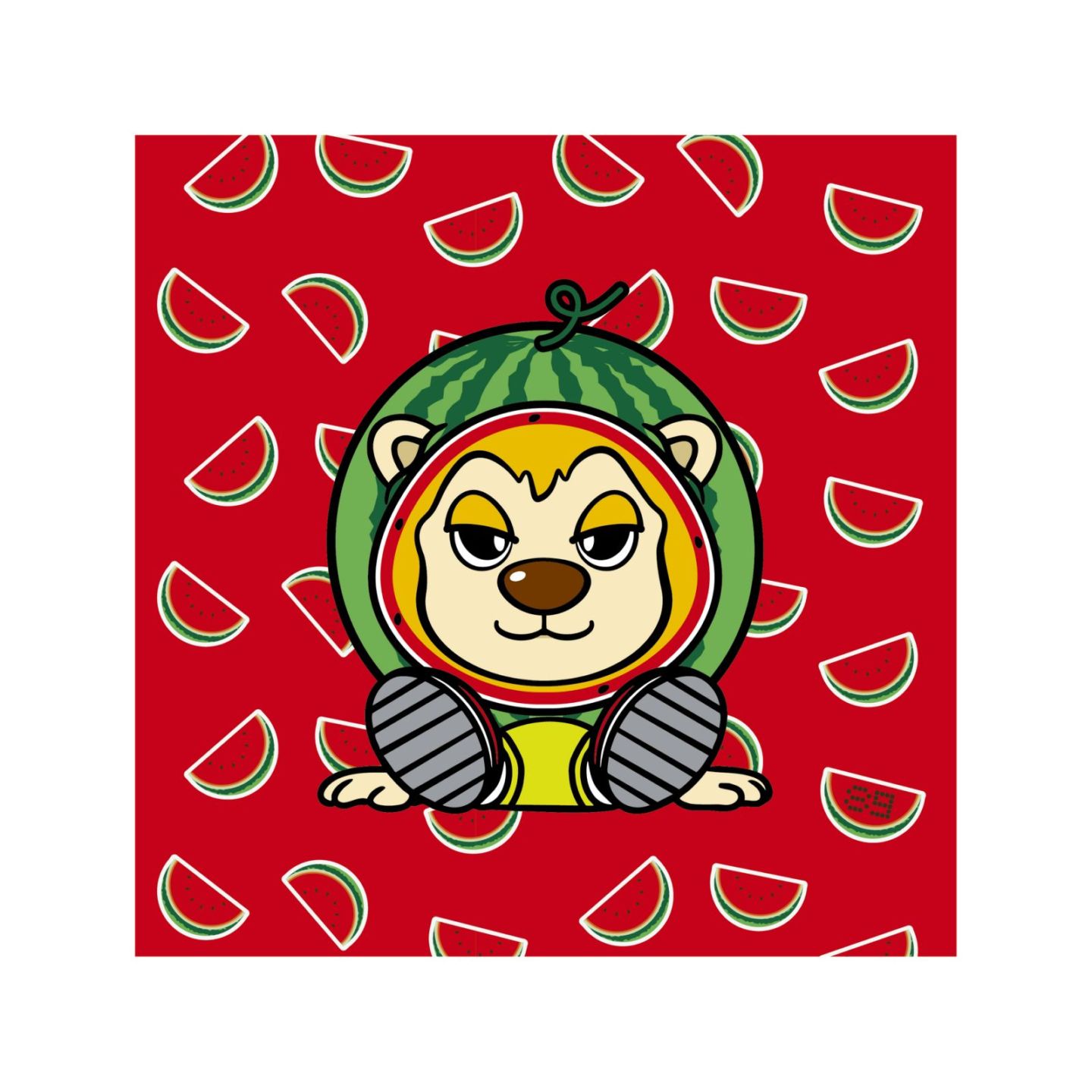 サマーティナミニタオル(スイカ) | 仙台89ERSオンラインショップ