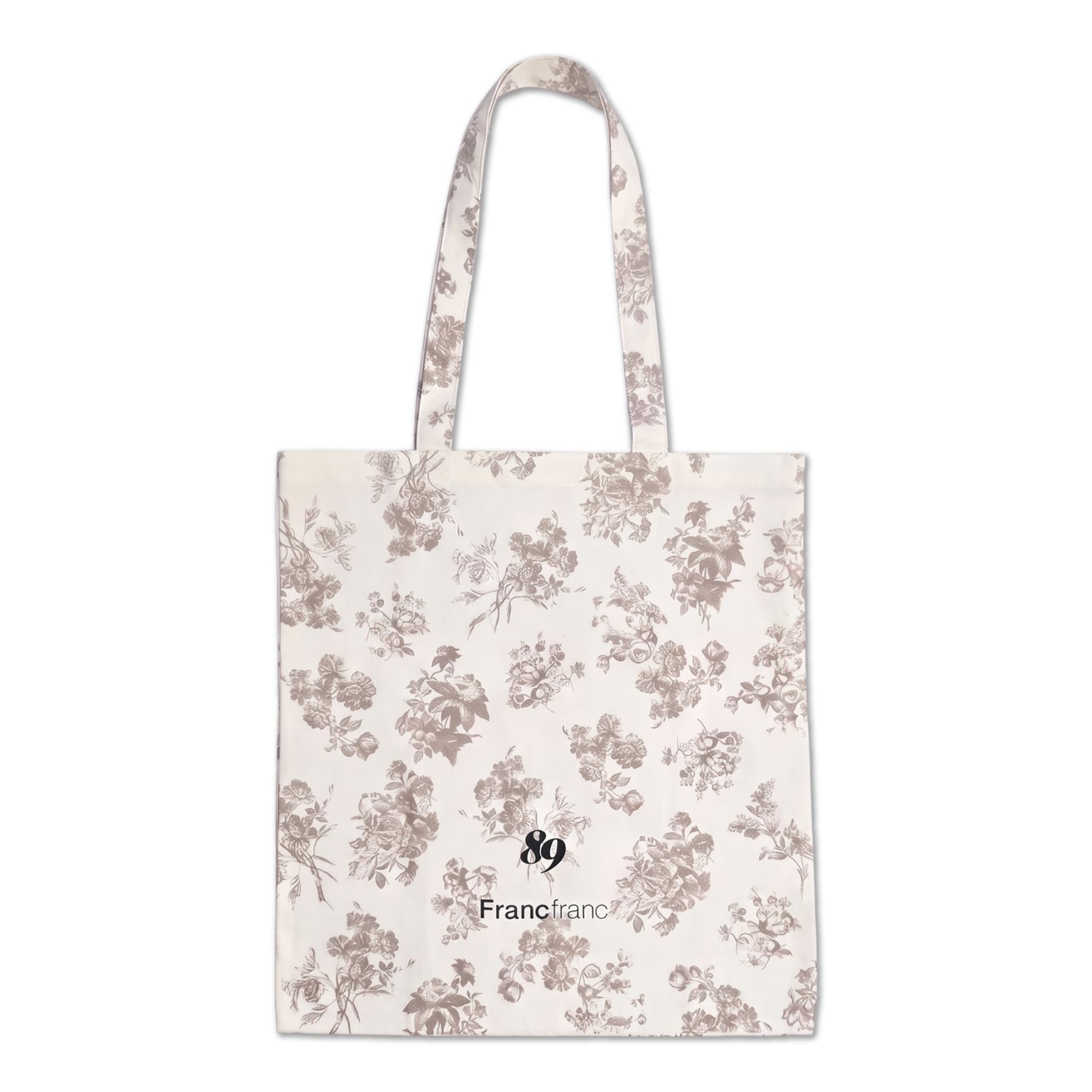 89 Francfranc ロゴトート 2 クラシックフラワー S ベージュ