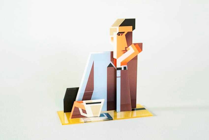 SQUARE MODERN アクリルフィギュア<br>CALM DOWN #02