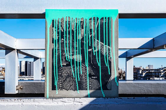 EDIAFH × TOKYO MELTING COLLAB ART UV INKJET ON CONCRETE