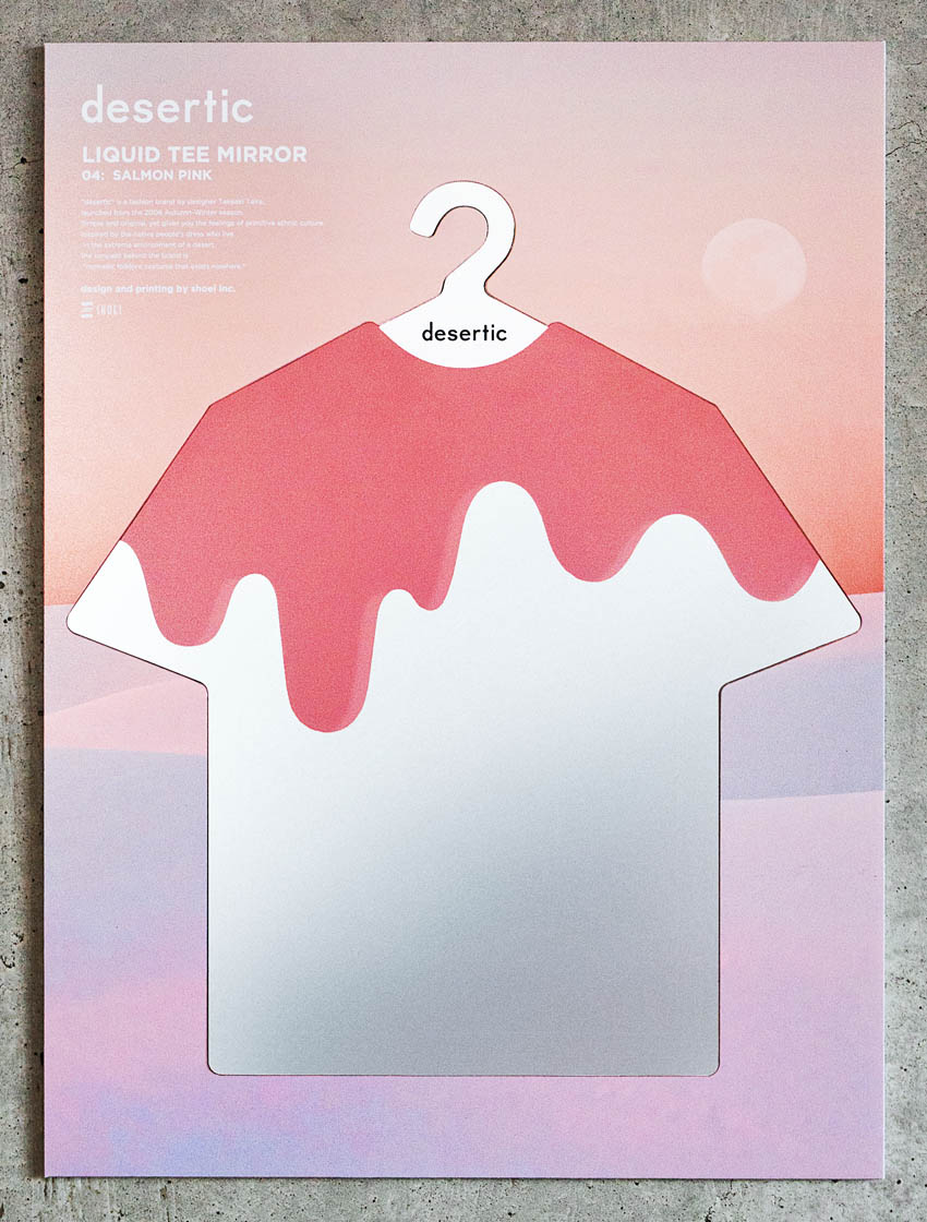 desertic LIQUID TEE MIRROR<br>SALMON PINK<br>
