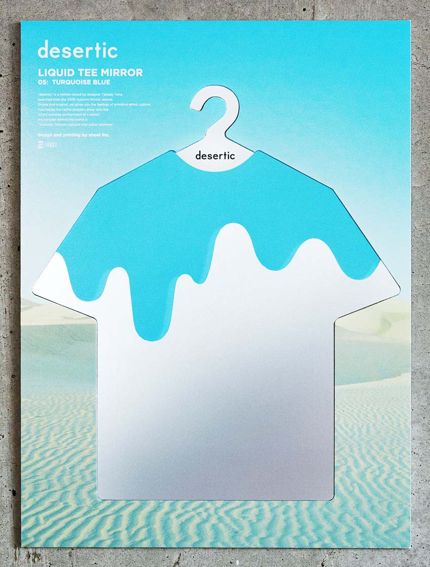 desertic LIQUID TEE MIRROR<br>TURQUOISE BLUE<br>