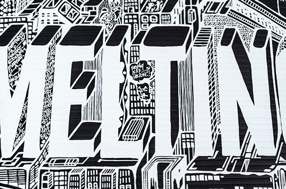 EDIAFH × TOKYO MELTING COLLAB ART UV INKJET ON CONCRETE