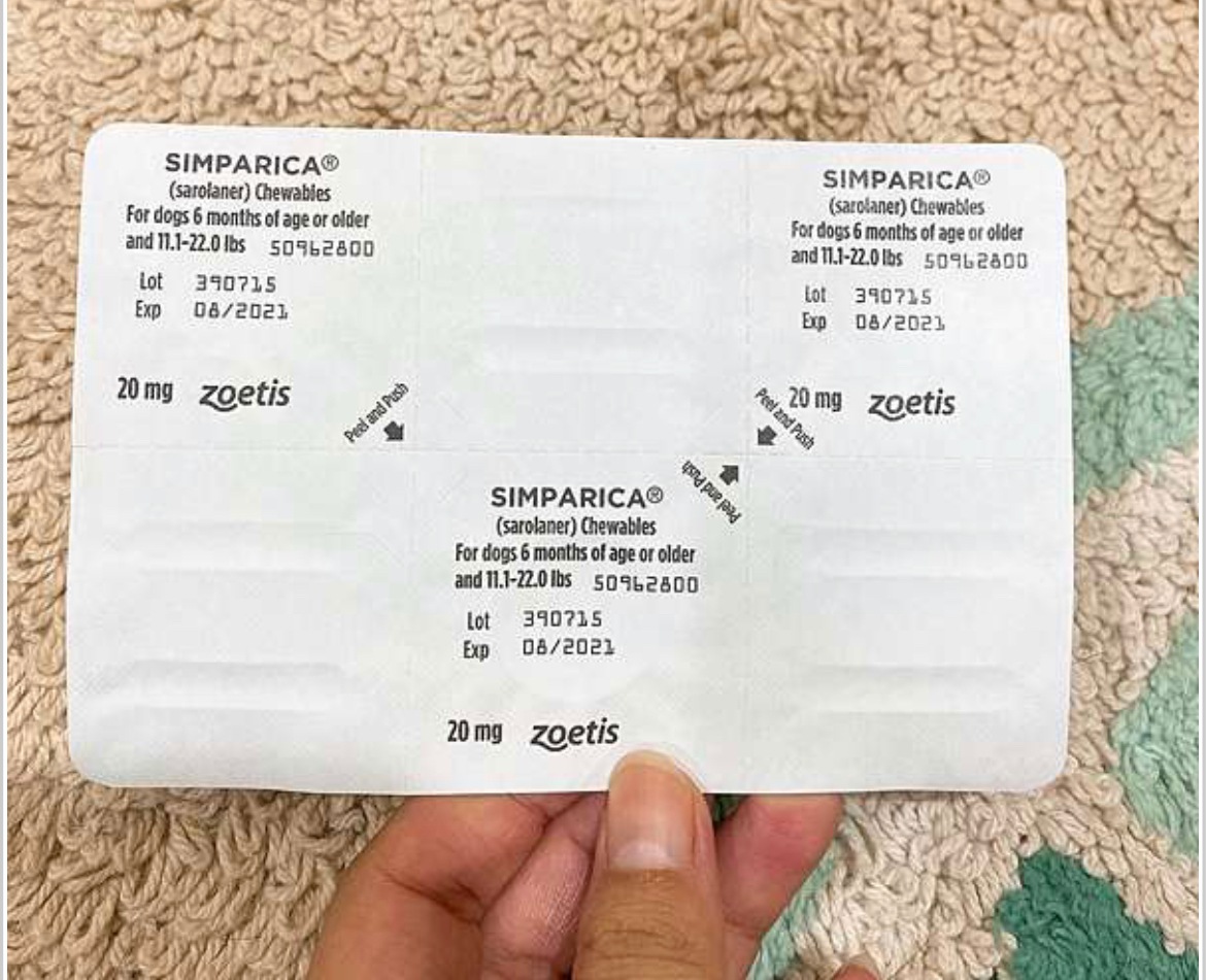 ����ѥꥫ | 40mg | 10.1-20.1kg | 6�� | Simparica |