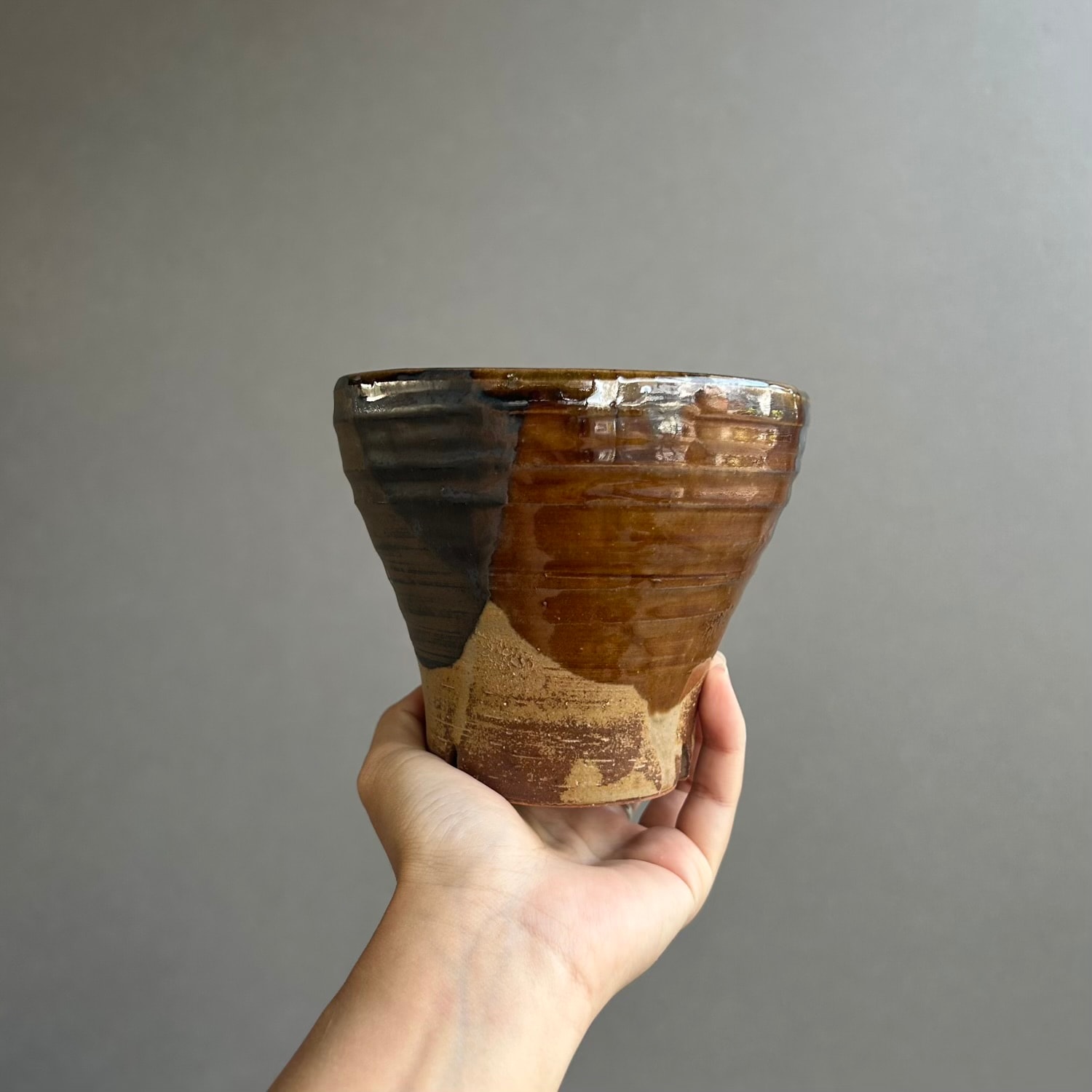 YON-HACHI 粋-iki- 植木鉢 SS 苫米地正樹 作家鉢 萬古焼 陶器鉢