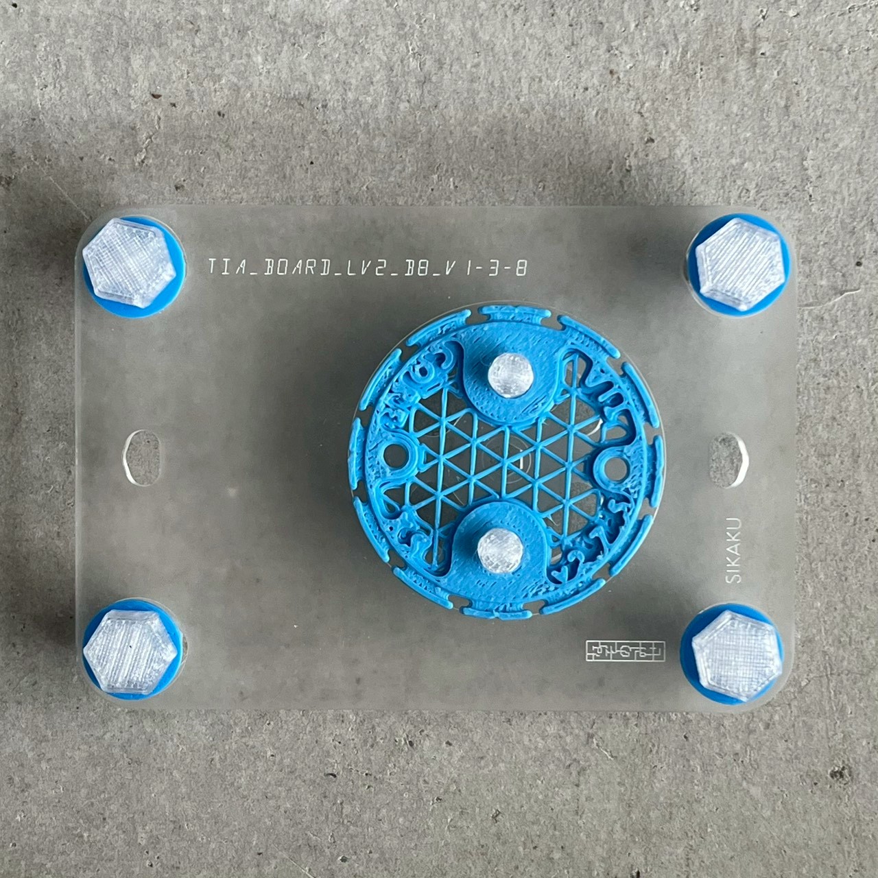 着生板　ビカクシダ　板付　トロフィー　ブルー　ウォール　T447 TIA BOARD｜着生植物を“魅せて育てる”新しい着生ボード｜ビカクシダ