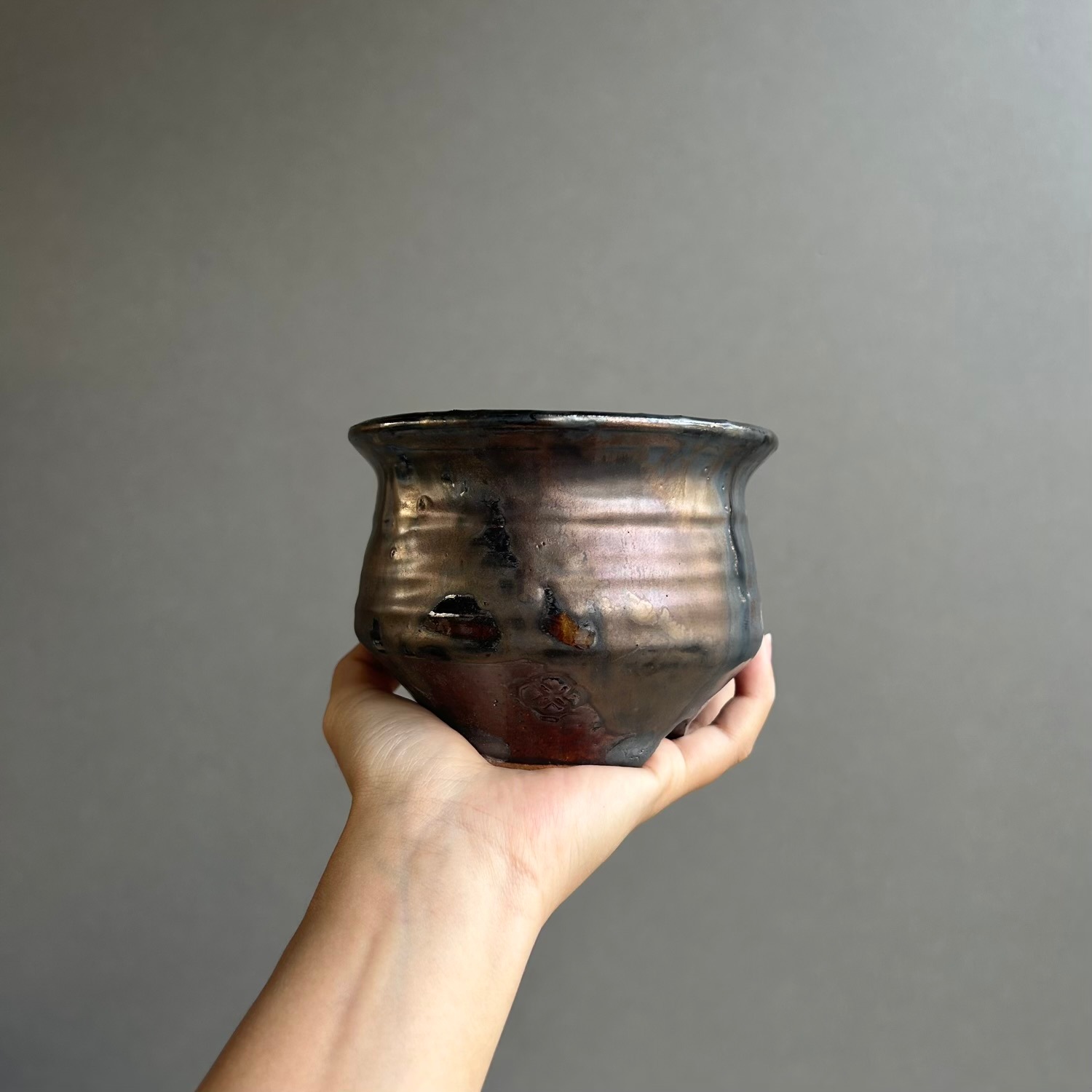 YON-HACHI 粋-iki- 植木鉢 SS 苫米地正樹 作家鉢 萬古焼 陶器鉢