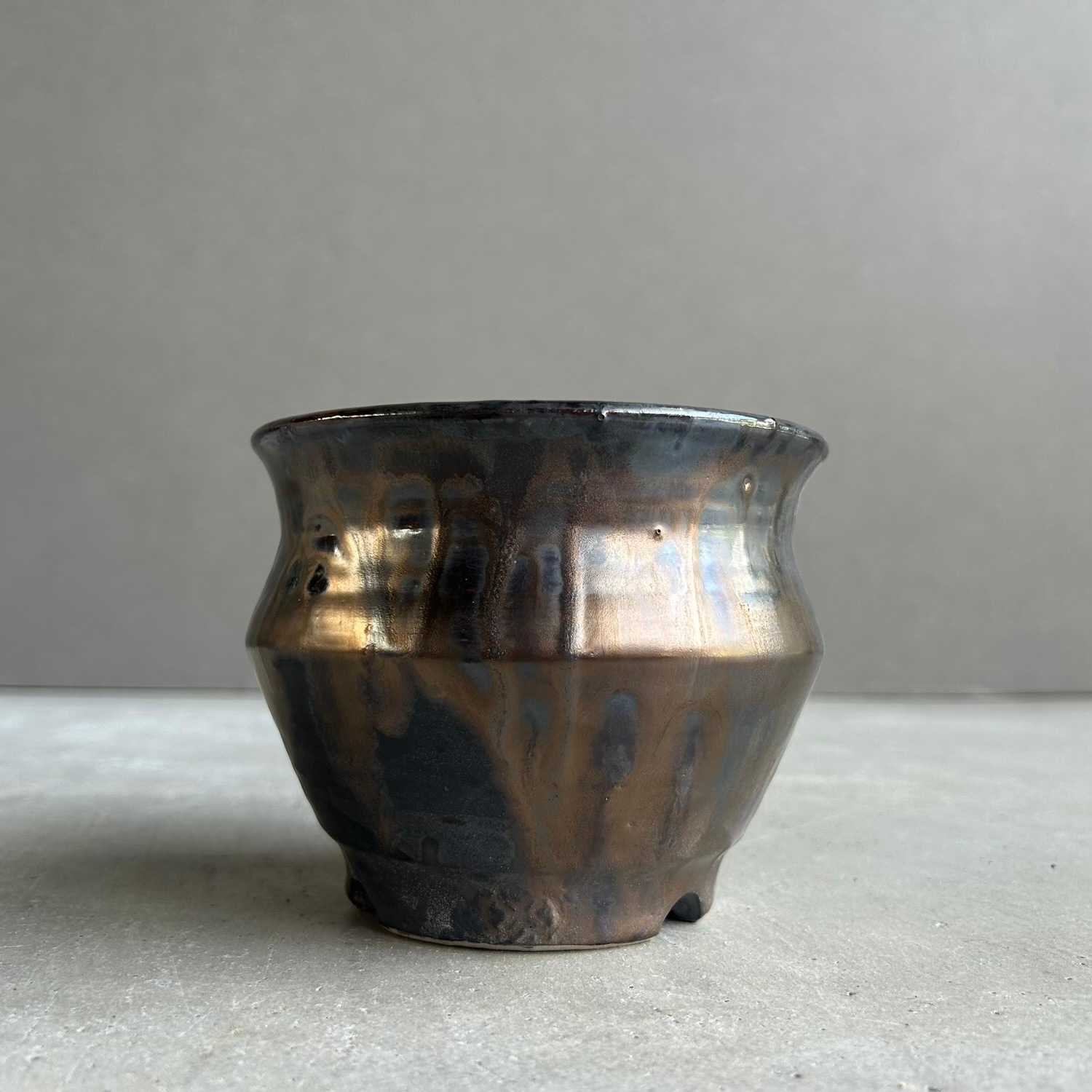 YON-HACHI 粋-iki- 植木鉢 S 苫米地正樹 作家鉢 萬古焼 陶器鉢