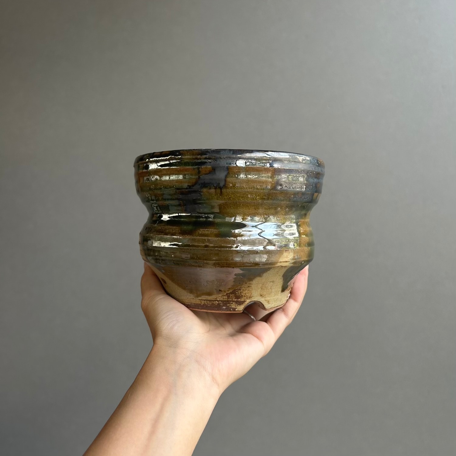 YON-HACHI 粋-iki- 植木鉢 S 苫米地正樹 作家鉢 萬古焼 陶器鉢