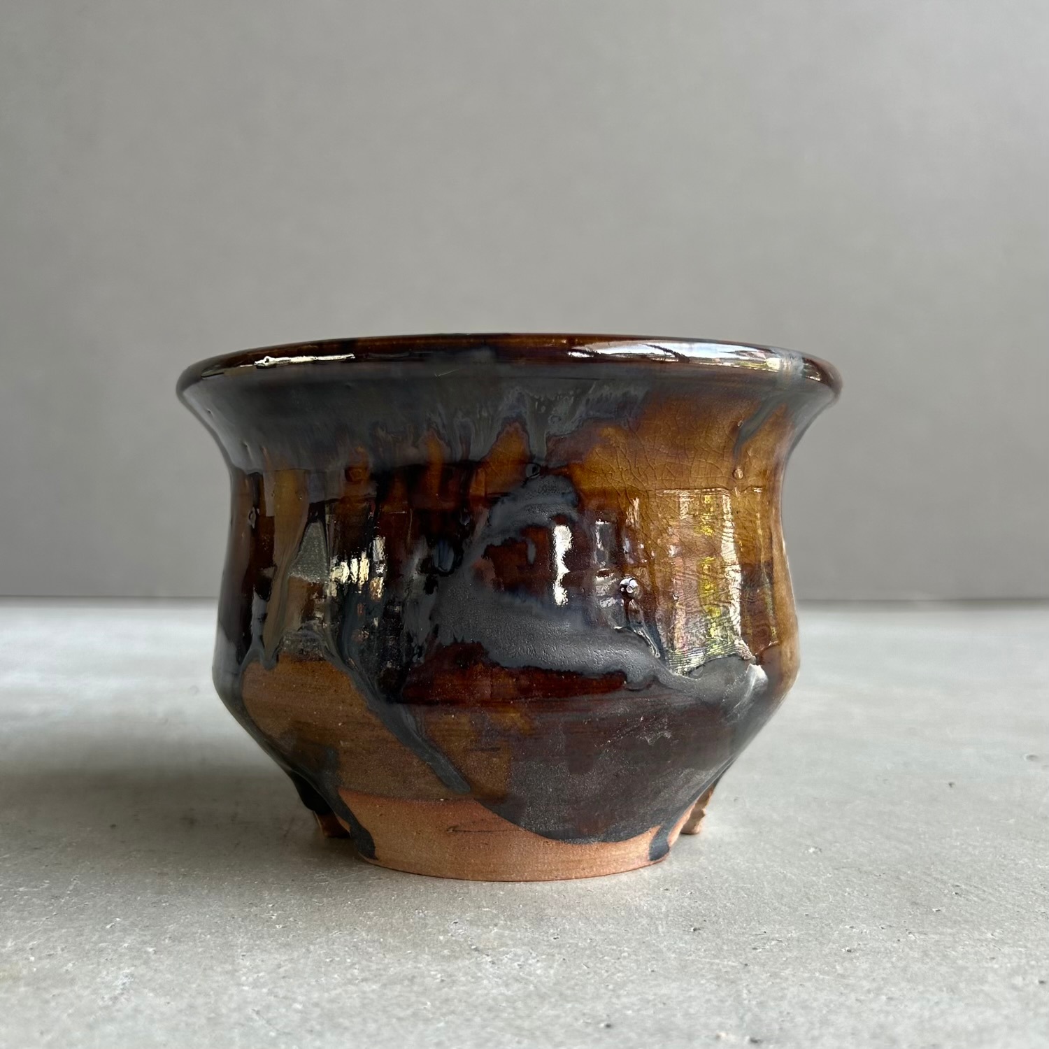 YON-HACHI 粋-iki- 植木鉢 S 苫米地正樹 作家鉢 萬古焼 陶器鉢