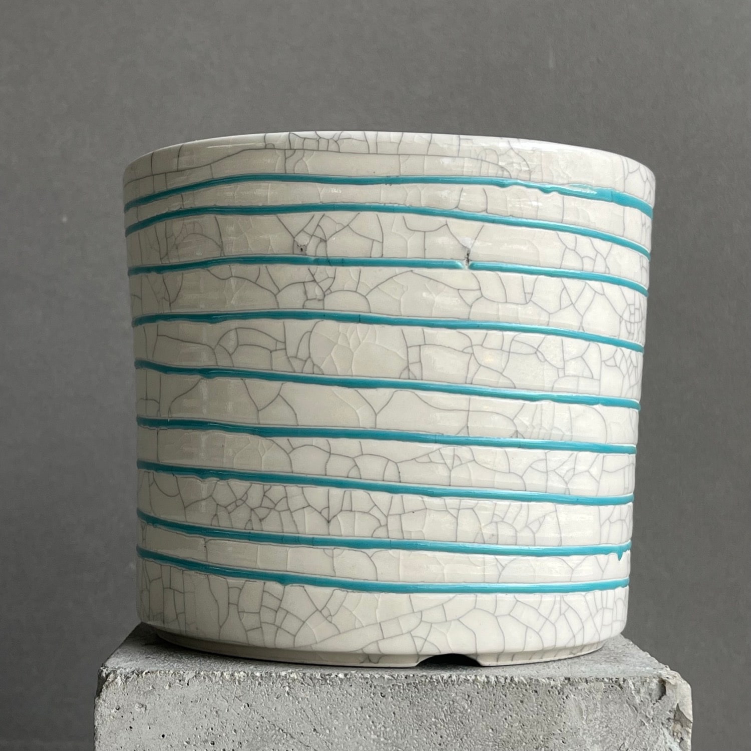 YON-HACHI 植木鉢 L 苫米地正樹 作家鉢 萬古焼 陶器鉢 ハンドメイド