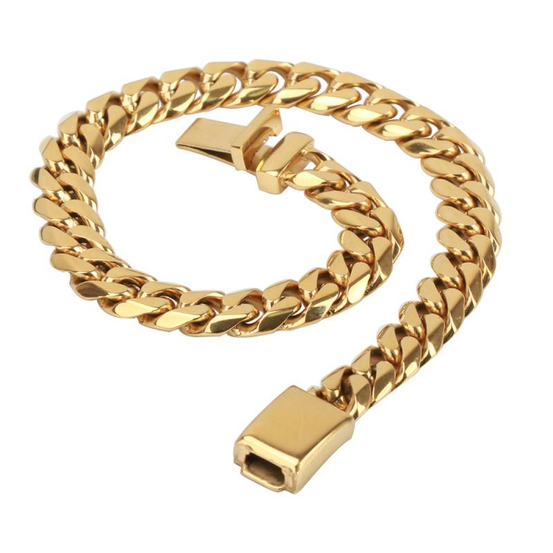 ステンレス喜平ブレスレット 幅8mm [b262-gold-8mm] | ブレスレット