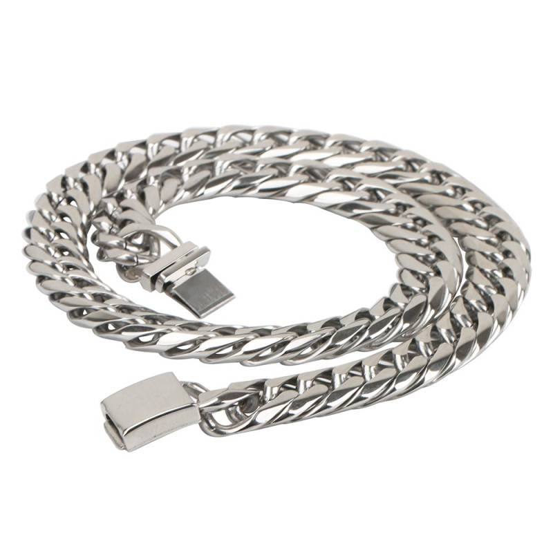 ステンレス ダブル喜平ネックレス [n310-silver-11mm] | ステンレス