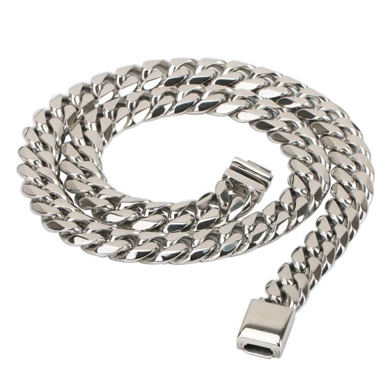 ステンレス 6面喜平ネックレス 14mm [n309-silver-14mm