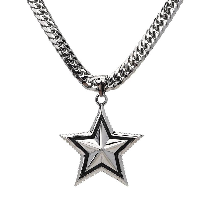 ステンレス スターネックレス [n154] | モチーフで探す,スター
