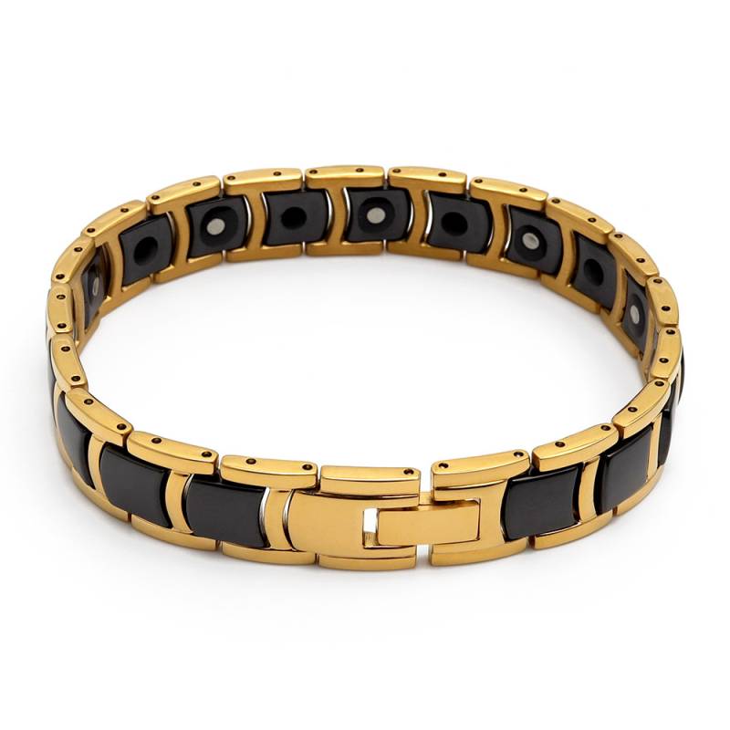 セラミック 磁気ブレスレット [b389-gold] | ブレスレット,ステンレス