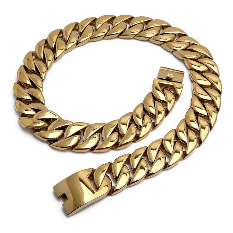 ステンレス 喜平チェーンネックレス 極太 [n532-gold] | モチーフで