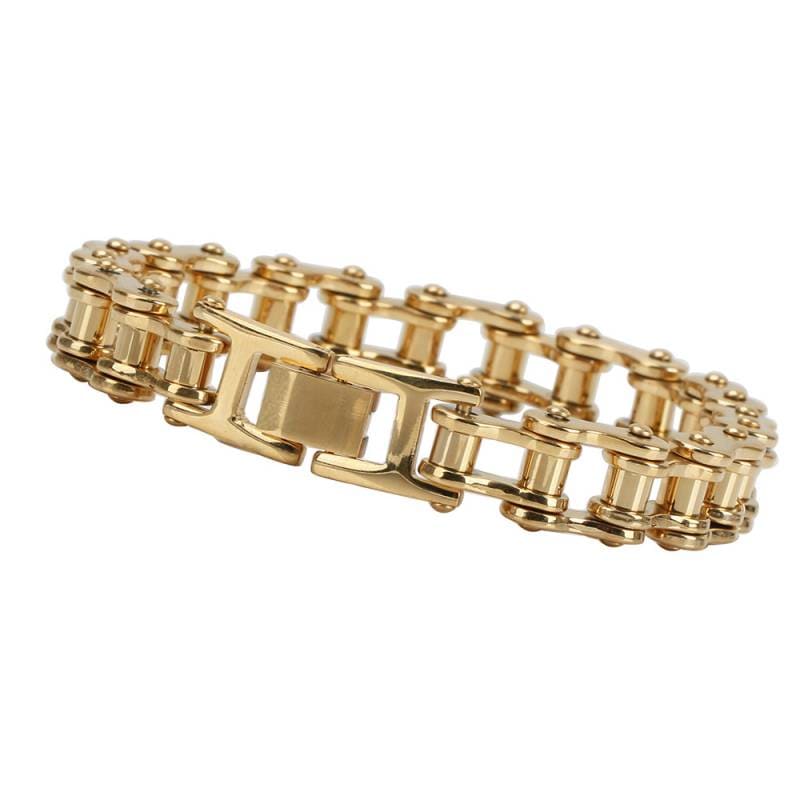 ステンレスバイクチェーンブレスレット [b266] | スタイルで探す