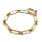ステンレス フィガロチェーンブレスレット [b385]