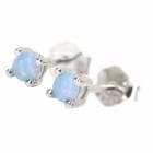 925 一粒ピアス ジルコニア CZ [ce078]