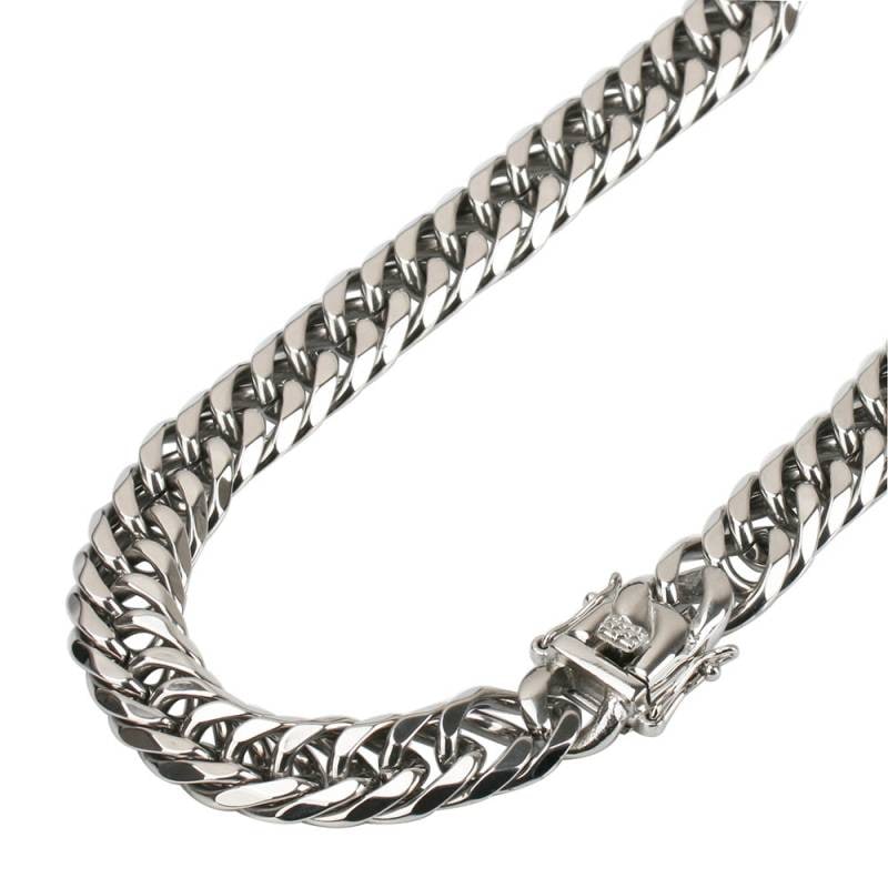 ダブル喜平ネックレス 銀 幅12mm [n331-12mm-silver] | ステンレス喜平