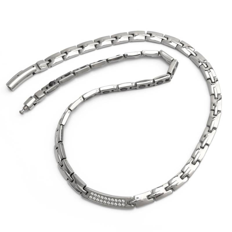 ステンレス 磁気ネックレス [n488-silver] | ネックレス | SILVER KYASYA