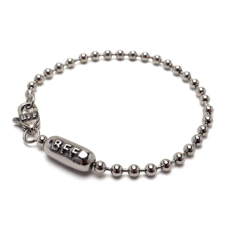BFF S925 ボールチェーンブレスレット 幅3mm [bffbs002-3mm