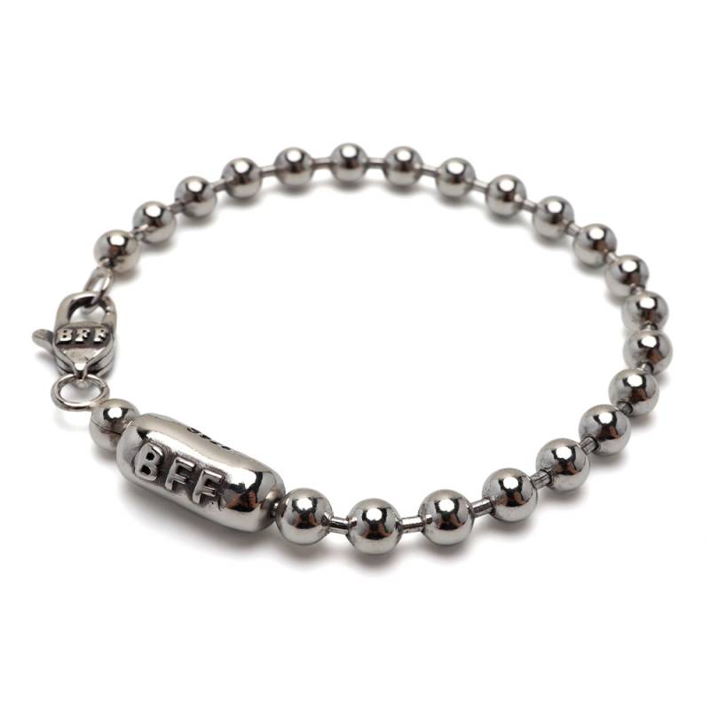 BFF S925 ボールチェーンブレスレット 幅5mm [bffbs002-5mm
