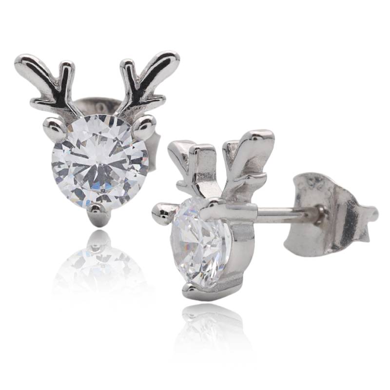 S925 CZ 鹿の角 ピアス ホワイト [fhes001-white] | ブランドから探す