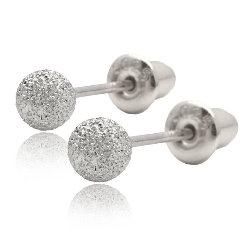 S925 フラッシュボールピアス シルバー [fhes014-silver