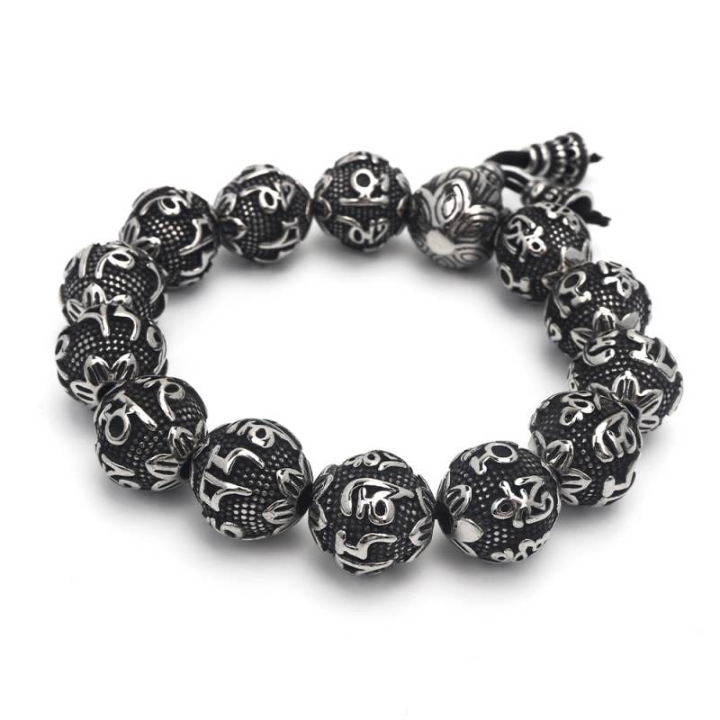 ハニカム粒入り♡雫形ブラックオパールsilver925ブレスレット（16粒） 楽天市場】アラベスク オニキス シルバー ブレスレット 20cm シルバー