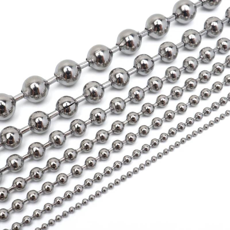 ステンレス ボールチェーン 細め[c004-ball-s] | ネックレスチェーン