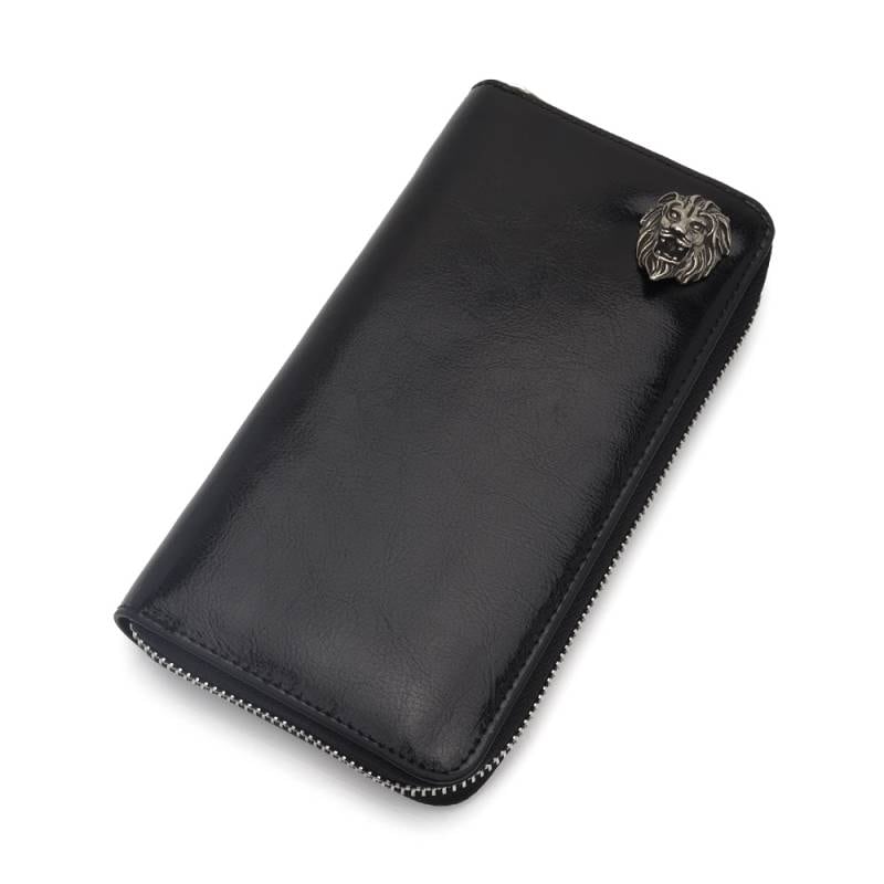 クロス模様の黒長財布 CROSS（クロス） 長財布 Vero ヴェロ メンズ ラウンドファスナー長財布