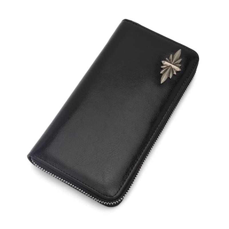 本革　長財布　クロス　シルバー MGSABLE パイソン 本革 長財布 レディース メンズ 小銭入れに