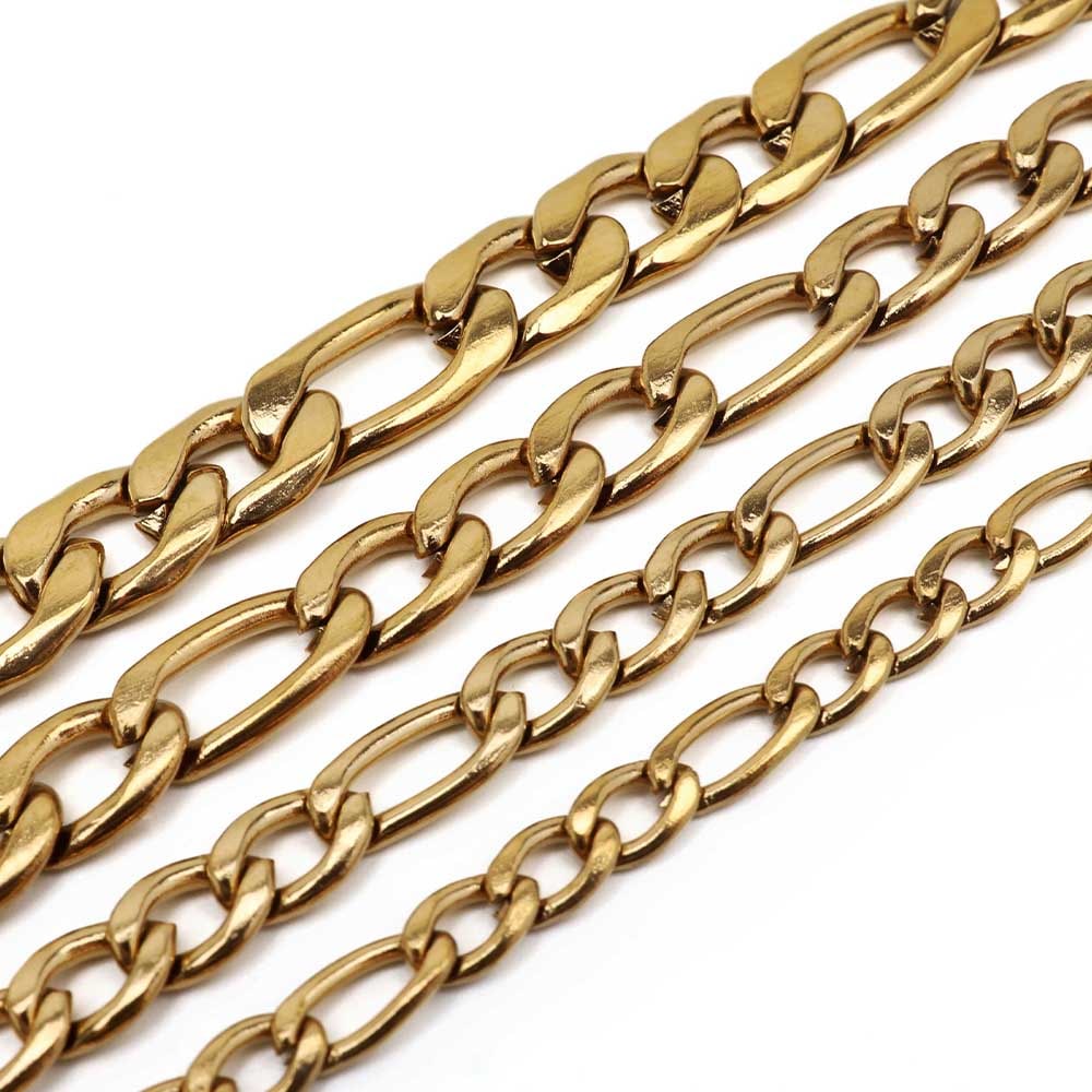 フィガロチェーン ネックレス ゴールド [c011-g] | ネックレスチェーン