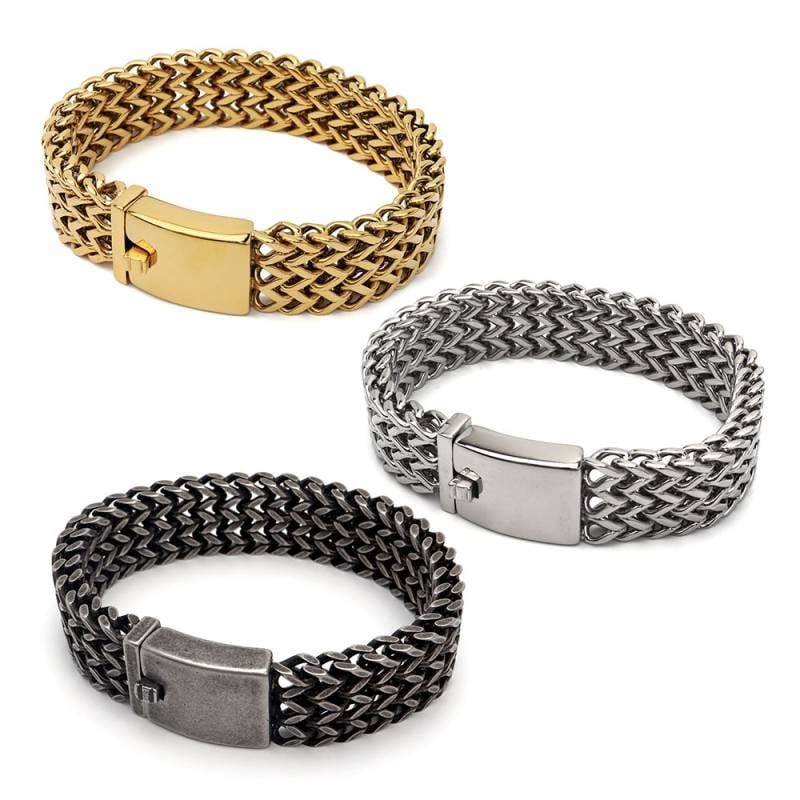 ステンレス ごつめチェーンブレスレット [b625] | ブレスレット