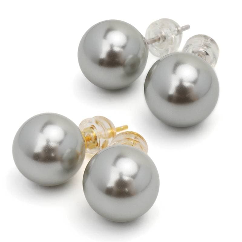 ✨韓国直輸入✨ 本真珠ピアス 大粒10mm シルバー925 シルバー925 一粒パールピアス [ce306-10mm] | ピアス,シルバー925
