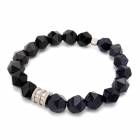 ステンレス ブルーサンドストーンブレス [b678]