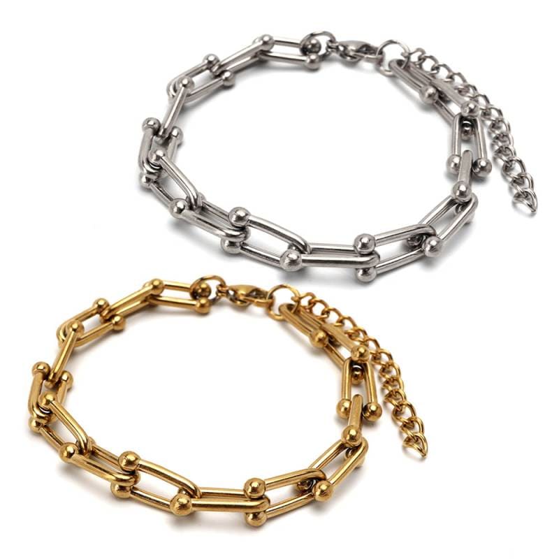 ステンレス Uチェーンブレスレット [b730] | ブレスレット,ステンレス