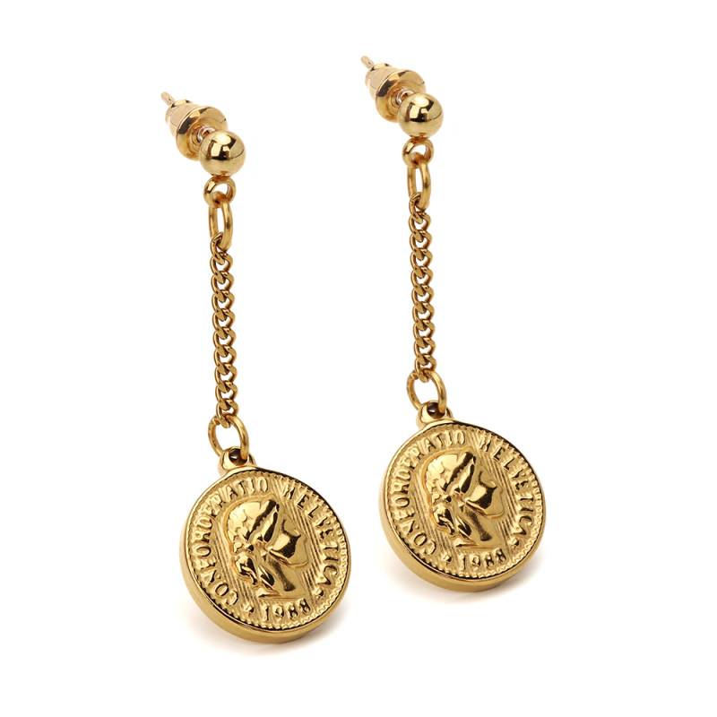 ピアス　No.4429 ステンレス コインピアス [e349-n785] | ピアス,ステンレス,ドロップ