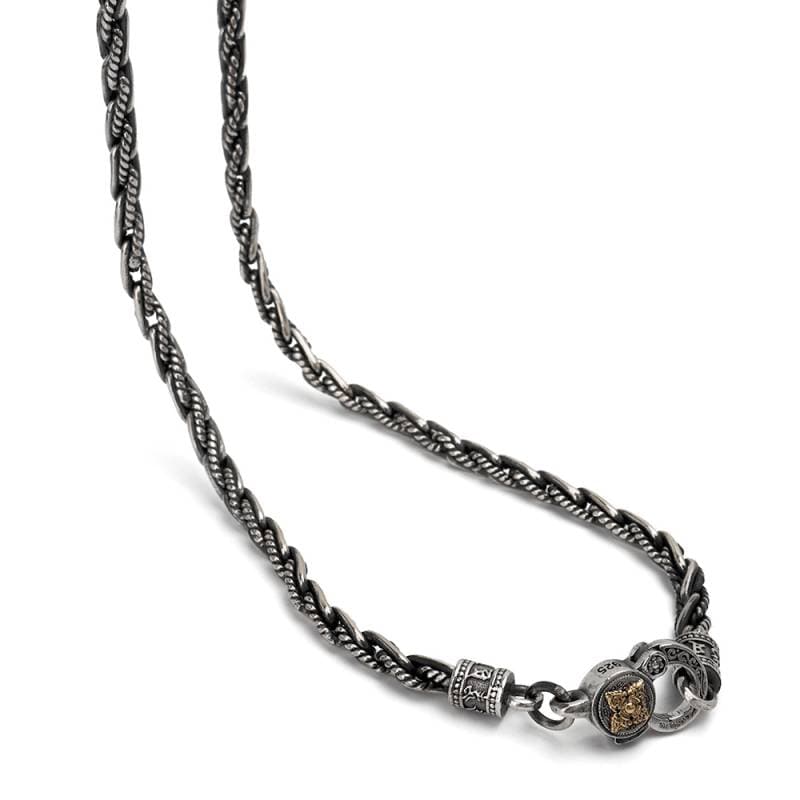 シルバー925 ロープチェーンネックレス [ns211-50cm] | ネックレス