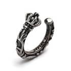 S925 唐草 ハーフフープ イヤーカフ [ec-es128]