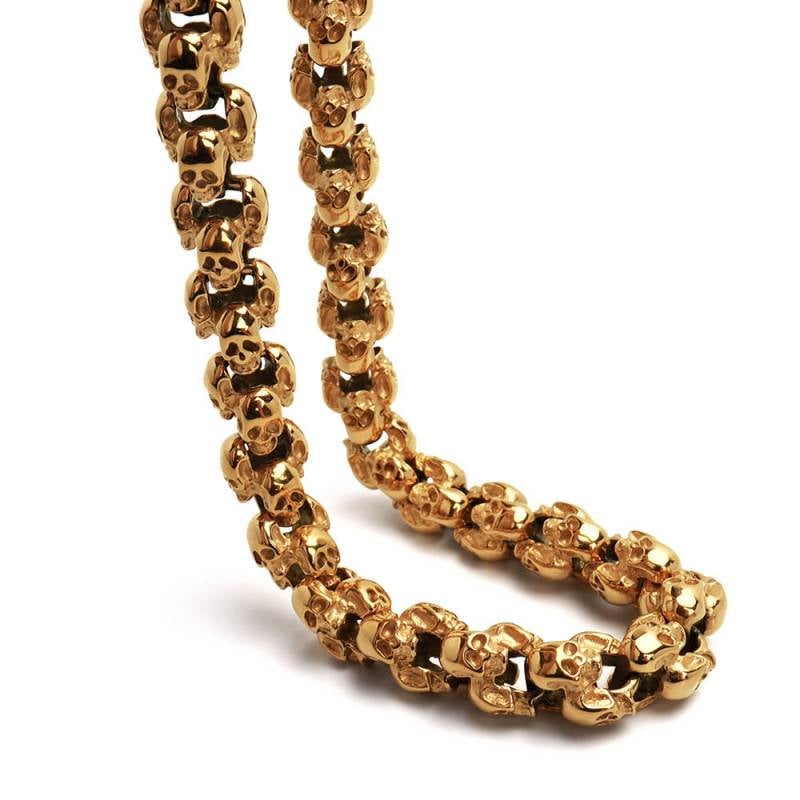 GOLDKID オールスカルチェーン そろそろ限界価格 316L スカルチェーンネックレス [n897-gold] | すべての商品 | SILVER